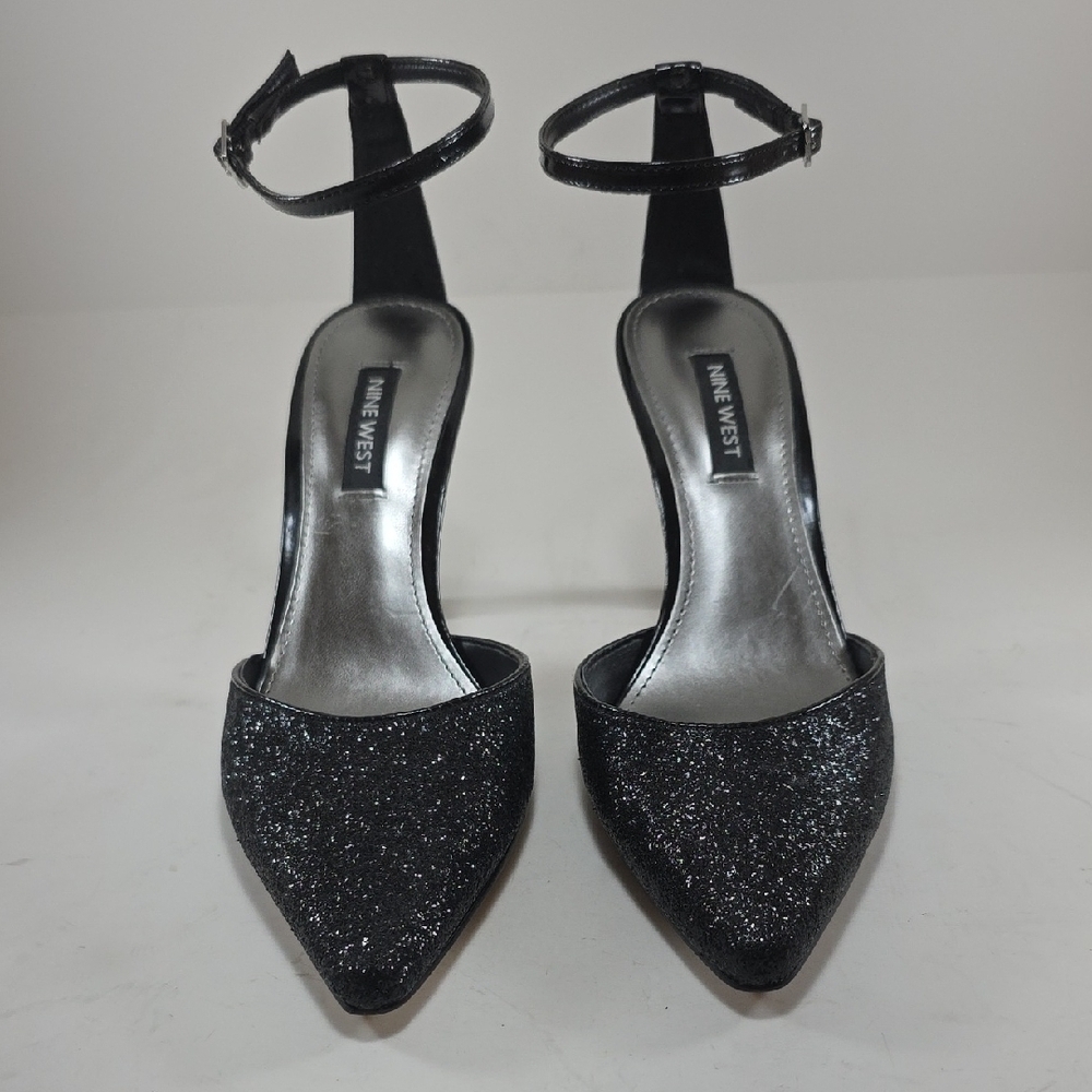 Nine West Sparkling Black Heels